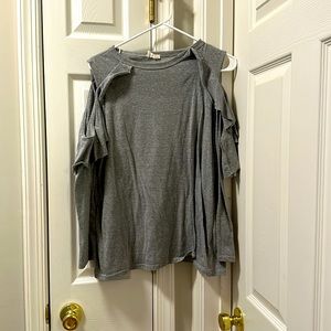 Cold Shoulder Long Sleeve top Size large